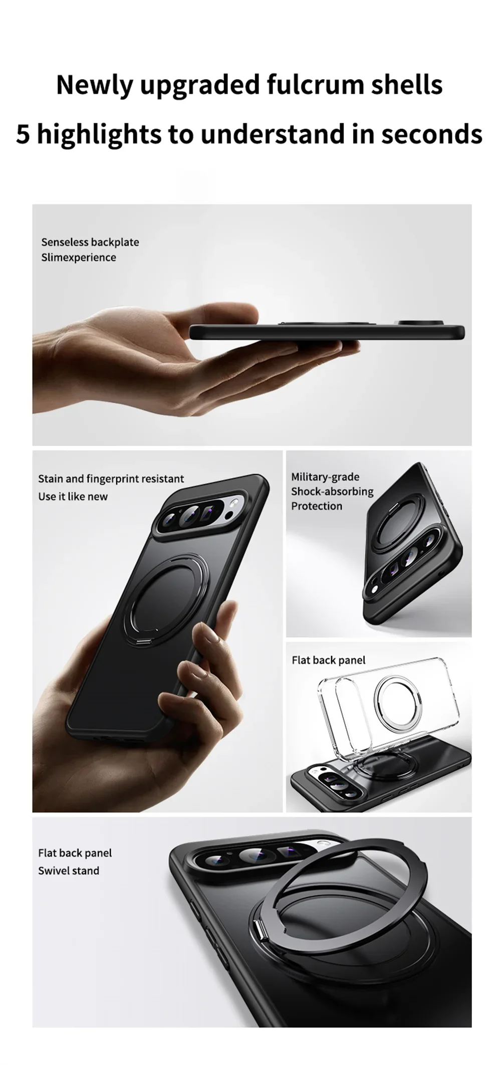 360°Rotating Metal Stand Magnetic Case For Google Pixel 11 10 9 Pro XL 8 7 Pro 10A 9A 8A 7A Funda For Magsafe Shockproof Cover