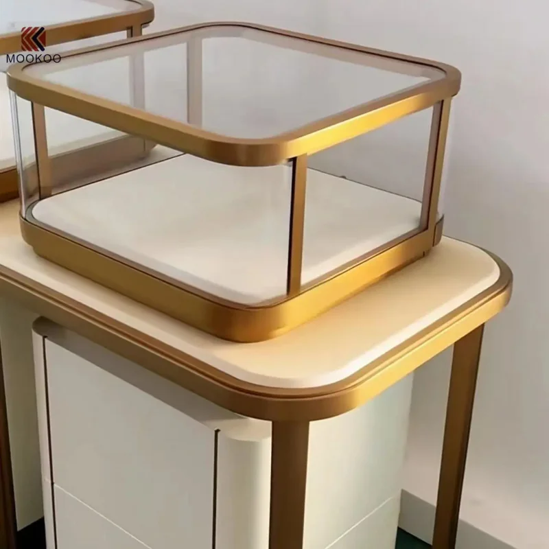 custom.Artisanal Luxury Metal & Glass Jewelry Showcase - Bespoke Premium Display Cabinet - view 2