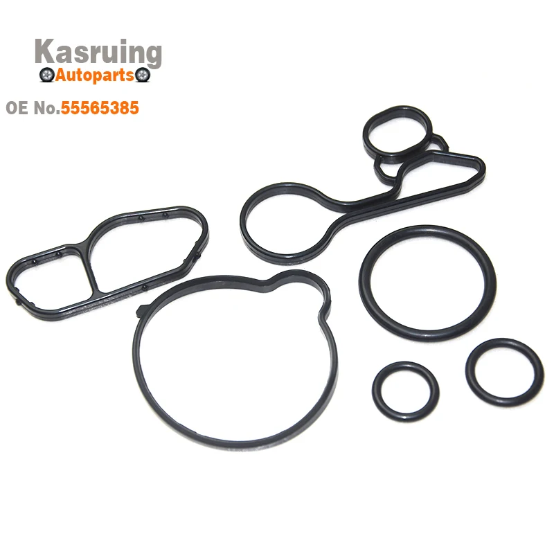 New Oil-Cooler Gaskets 55565385 For Chevrolet Cruze Sonic Trax Encore 1.4T Astra 6PCS/Set  55566784 55568536 55568539