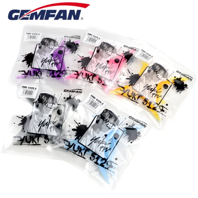 Gemfan 5129 5inch 3 Blade/Tri-Blade Propeller Props FPV Brushless motor YUKI FPV Props For RC FPV Racing Drone