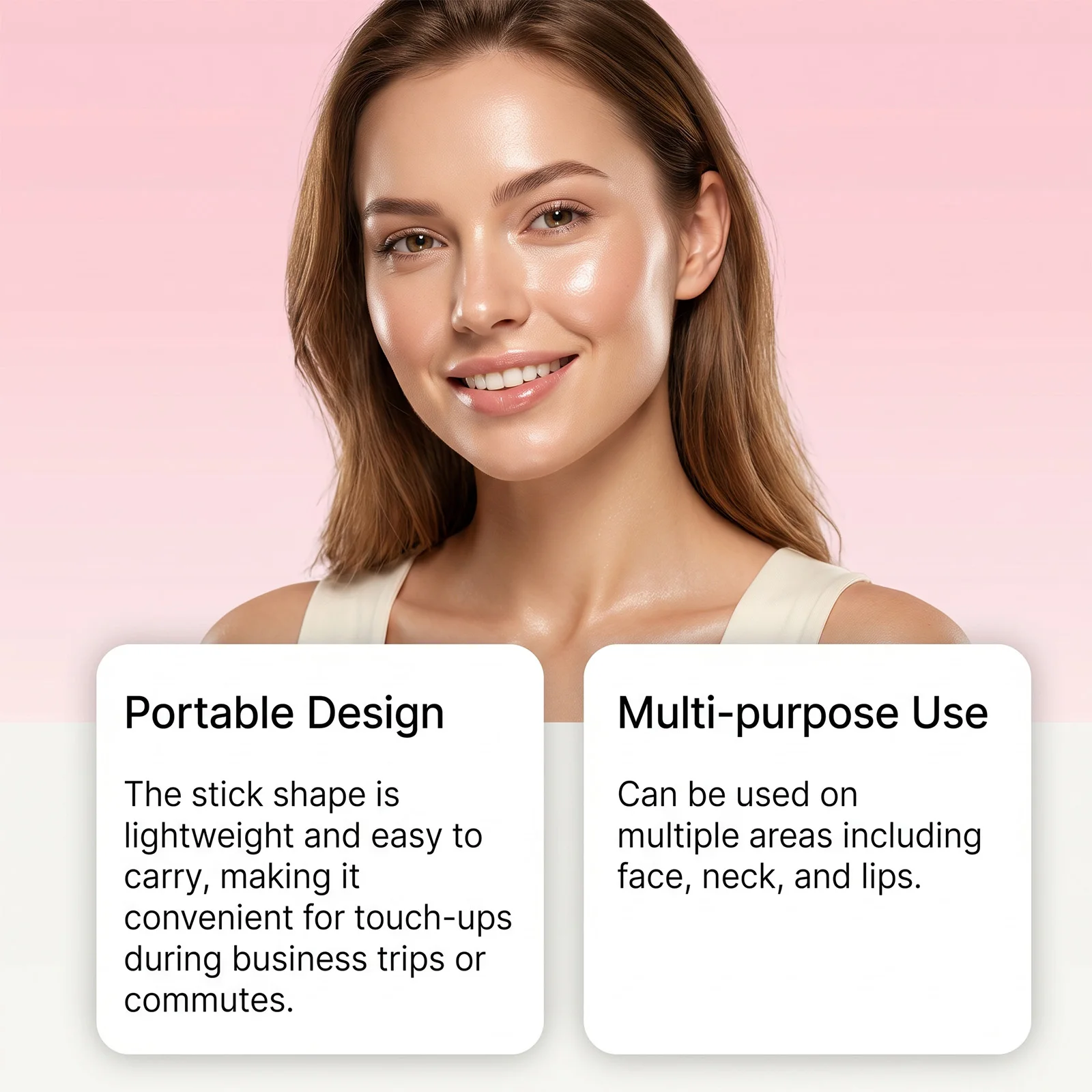 PDRN Pink Collagen Multi Balm Volume Plumping Multi Use Stick Face Eye Lip Hydrating Glow Travel Size Moisturizing Bar On The Go