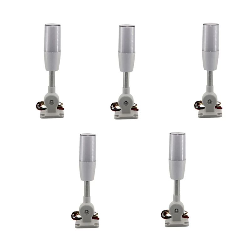 5X Tricolor Folding 24V LED Warning Lamp Alarm LED Signal Tower Caution Light For CNC Machines Indicator Fault Light