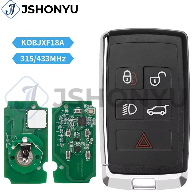 

JsHonYu PSFOB/FOBL4LR ID49 Chip 315MHz 433MHz Smart Remote Key for Land Rover Range Rover Velar Discovery 5 Fob