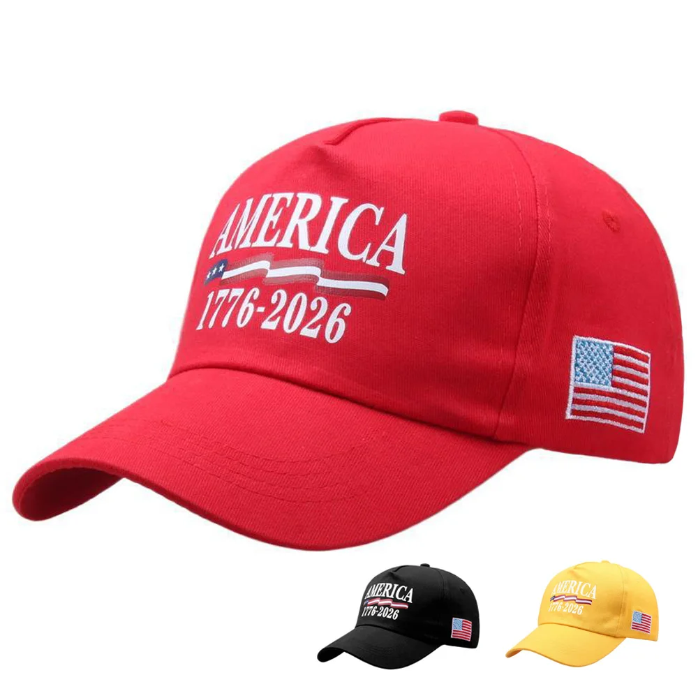 New American 250th Anniversary Baseball Cap Hat AMERICA 1776-2026 HAT Printed Baseball Hat