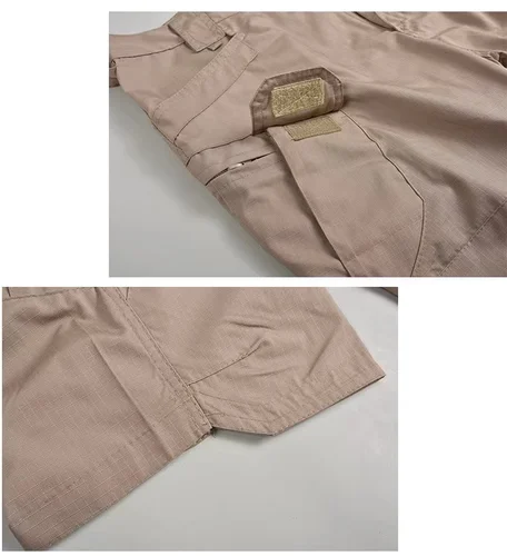 Imagen 2 del producto Pantalones cortos tácticos militares de combate para hombre, pantalones cortos impermeables de verano para senderismo, Camping, senderismo, escalada, pesca, deportes al aire libre