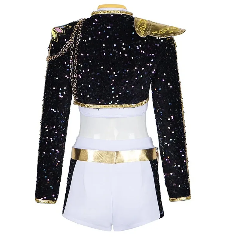 CyBlack Golden Rumi Zoey Mira Cosplay Kpop Huntrix disfraz mujeres niñas fiesta de Halloween carnaval traje de juego de rol