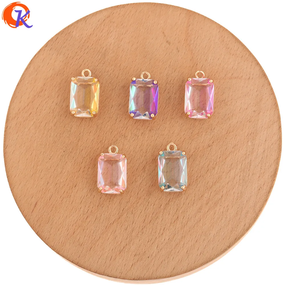 

Аксессуары для ювелирных изделий Cordial Design 50 шт. 10*17 мм/ручная работа/квадратная форма/подвески/двойной цвет/хрустальный кулон/Сделай сам серьги