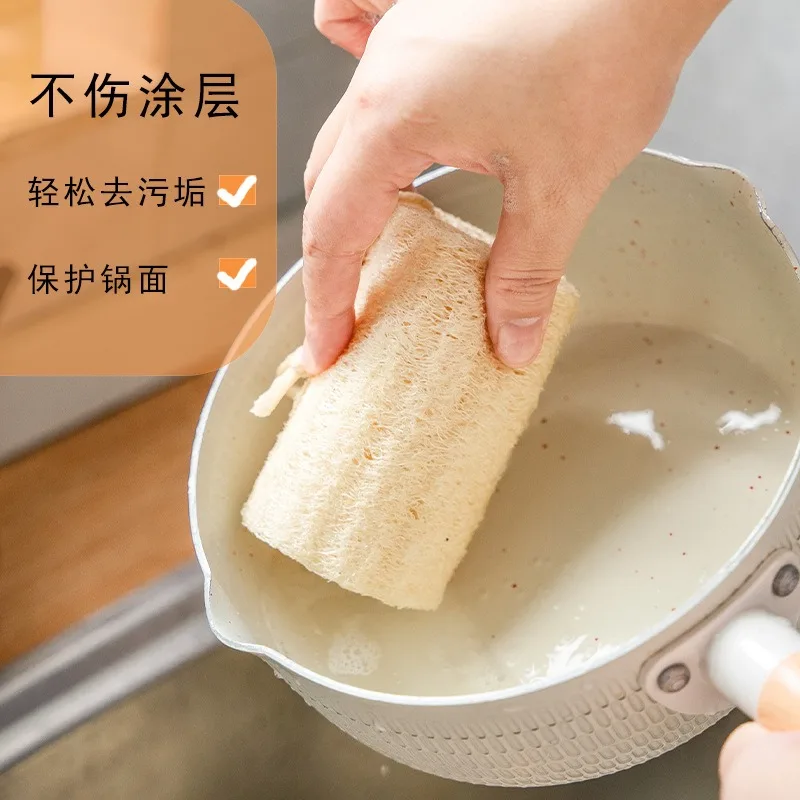 

Hard melon pieces 10-15 cm, zucchini pieces, dishwashing cloth, daily necessities, pot and pan cleaning tools, kitchen cleaning
