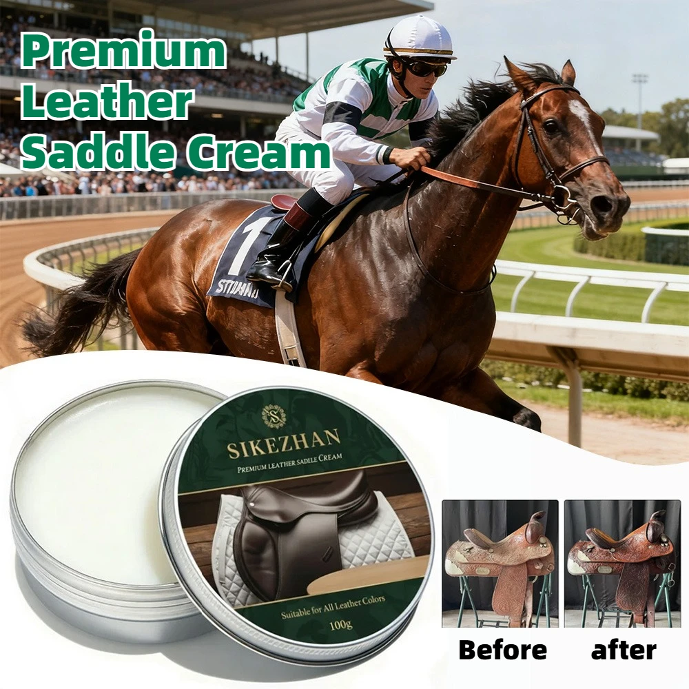 Professional High Quality Leather Saddle Cream Nourishing Softening Anti‑Crack Conditioner for Horse Saddles Cleaner Polishing