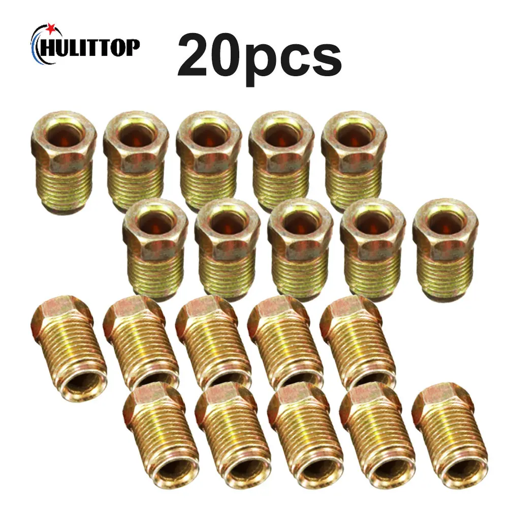 10mm x 1mm Male Short Brake Pipe Screw Nuts for 3/16 Inch Metric Braking Tubes