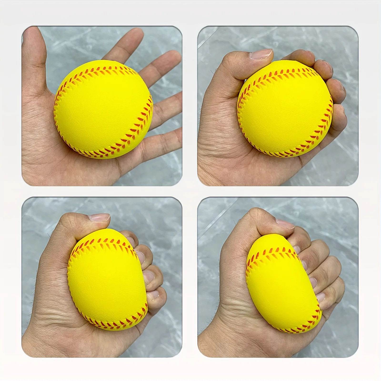 Softball da allenamento leggero unisex per adulti - Baseball in schiuma PU elastica durevole e sicura per attività ricreative interne/esterne