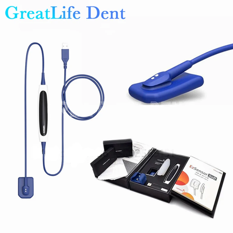 Intra-oral Sensor Ezsensor Size1.5 Digital USB X-ray Rvg Sensor Vatech EzSensor Soft Dental Intraoral X-ray Imaging System