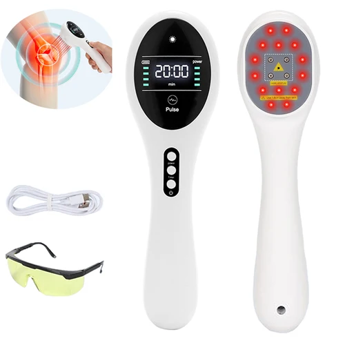 Nuevo Dispositivo de terapia de luz roja con láser frío de bajo nivel, 650nm, 808nm, equipo de fisioterapia muscular para artritis, alivio del dolor corporal para mascotas