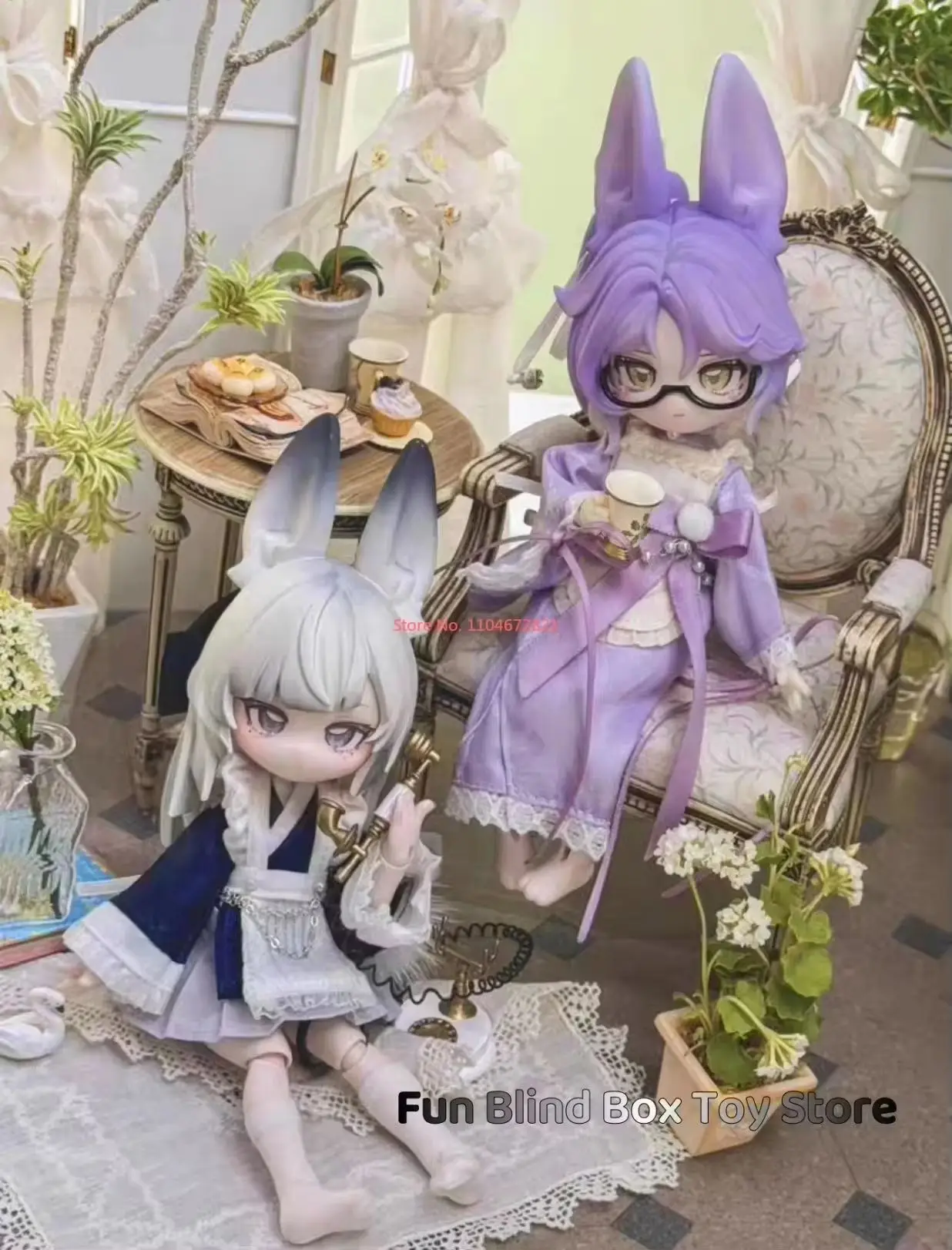En Stock, muñeca insible auténtica, Luna, tiempo, conejo, tesoro, 12 puntos, caja ciega Bjd, caja misteriosa, figura de acción, juguete para regalo de moda