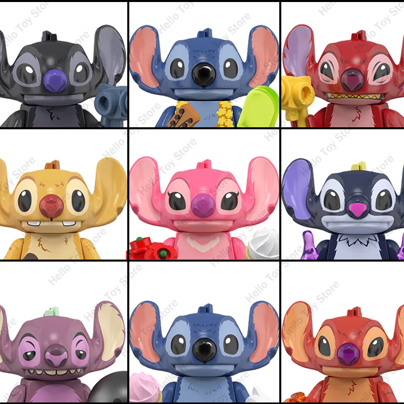 

2025 Cartoon Movie Lilo & Stitch Building Blocks Stitch Dolls Mini Action Figures Toys Model Bricks Kids MOC Gifts Set No.626