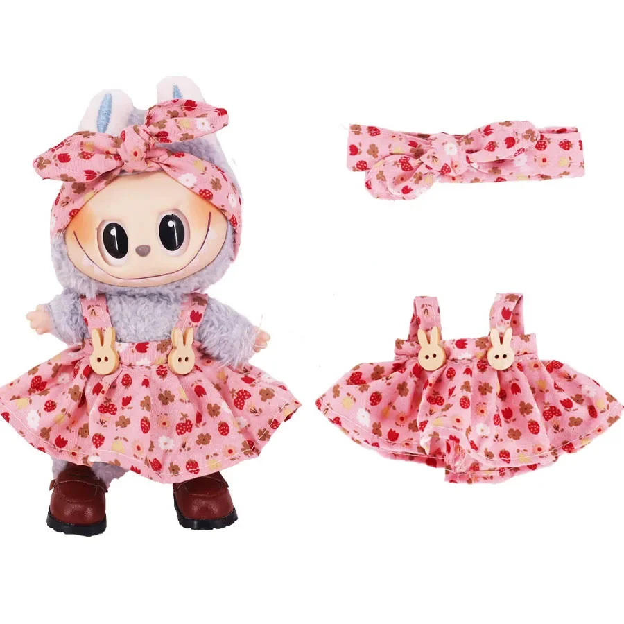17cm Mini Plush Doll Clothes Outfit Accessories Korea Kpop EXO For Labubu Idol Suit Clothing Gift for Collectors