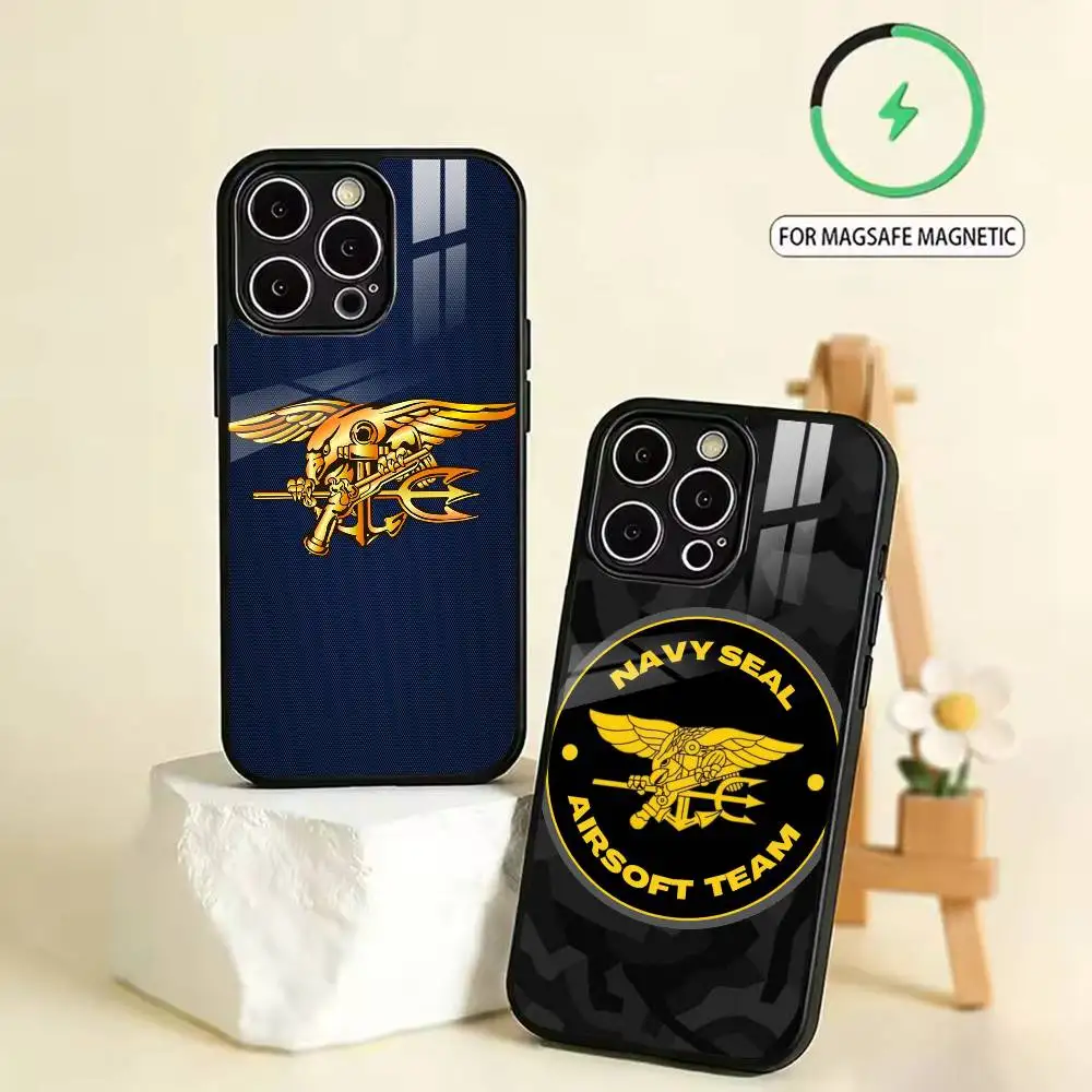 

PRF Police S-SEAL Team Phone Case For iPhone17, 16,15,14,13,12,11,Pro,Max,Plus,SE4,Magnetic Charging