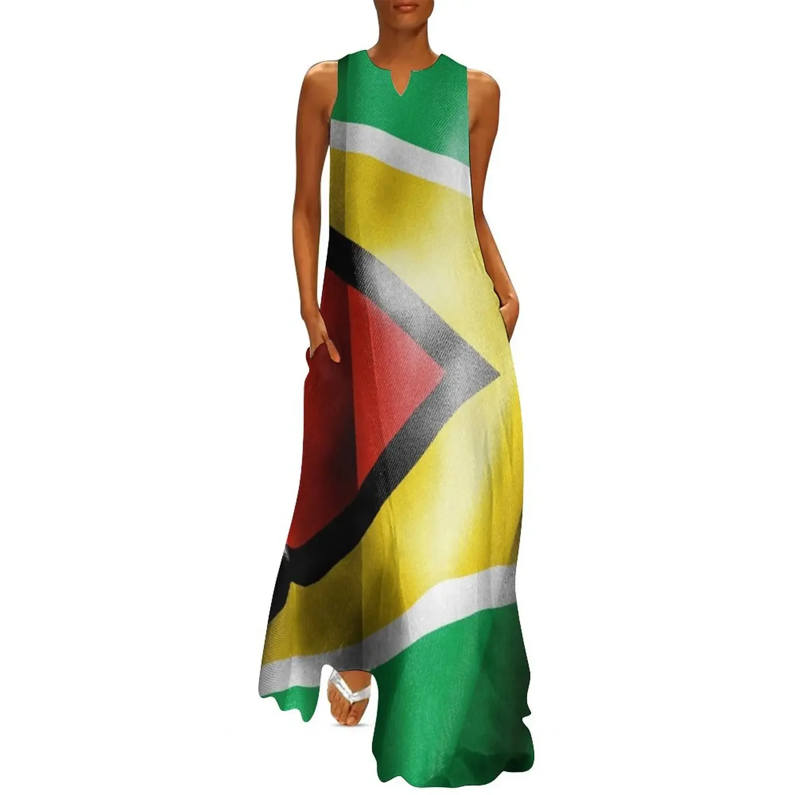 

Guyana Flag Long Dress Long dress Clothing summer clothes for women