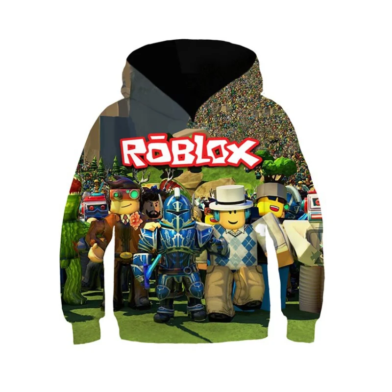 

Новинка пуловер Roblox3D с цифровой печатью модный свободный свитер с капюшоном Детский свитер для учащихся начальной и средней школы