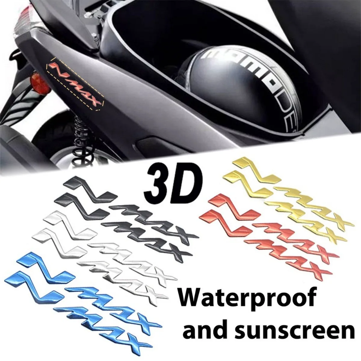 Nmax 155 160 Logo Emblem 3D Gel Stickers Motor Bike Scooter Body Motorcycle Decals Accessories for Yamaha NMAX155 V2