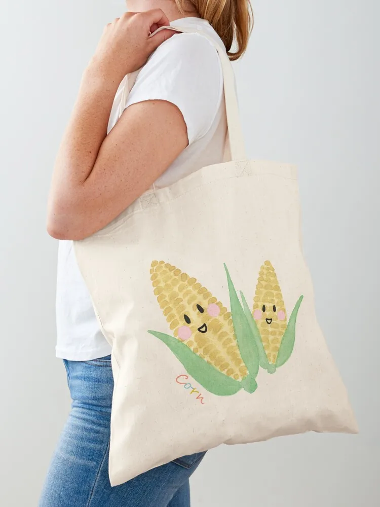 

The Cheery Corn Tote Bag tote bag Handbags women reusable grocery bags canvas tote bag