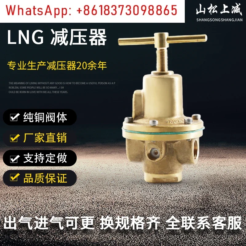 LNG nitrogen pressure regulator oxygen decompression gas pipeline decompressor