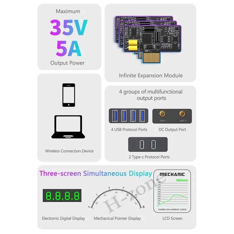 Thor Power MECHANIC Interfaz Inteligente IoT fuente de alimentación estabilizada, reparación de detección de cortocircuito móvil