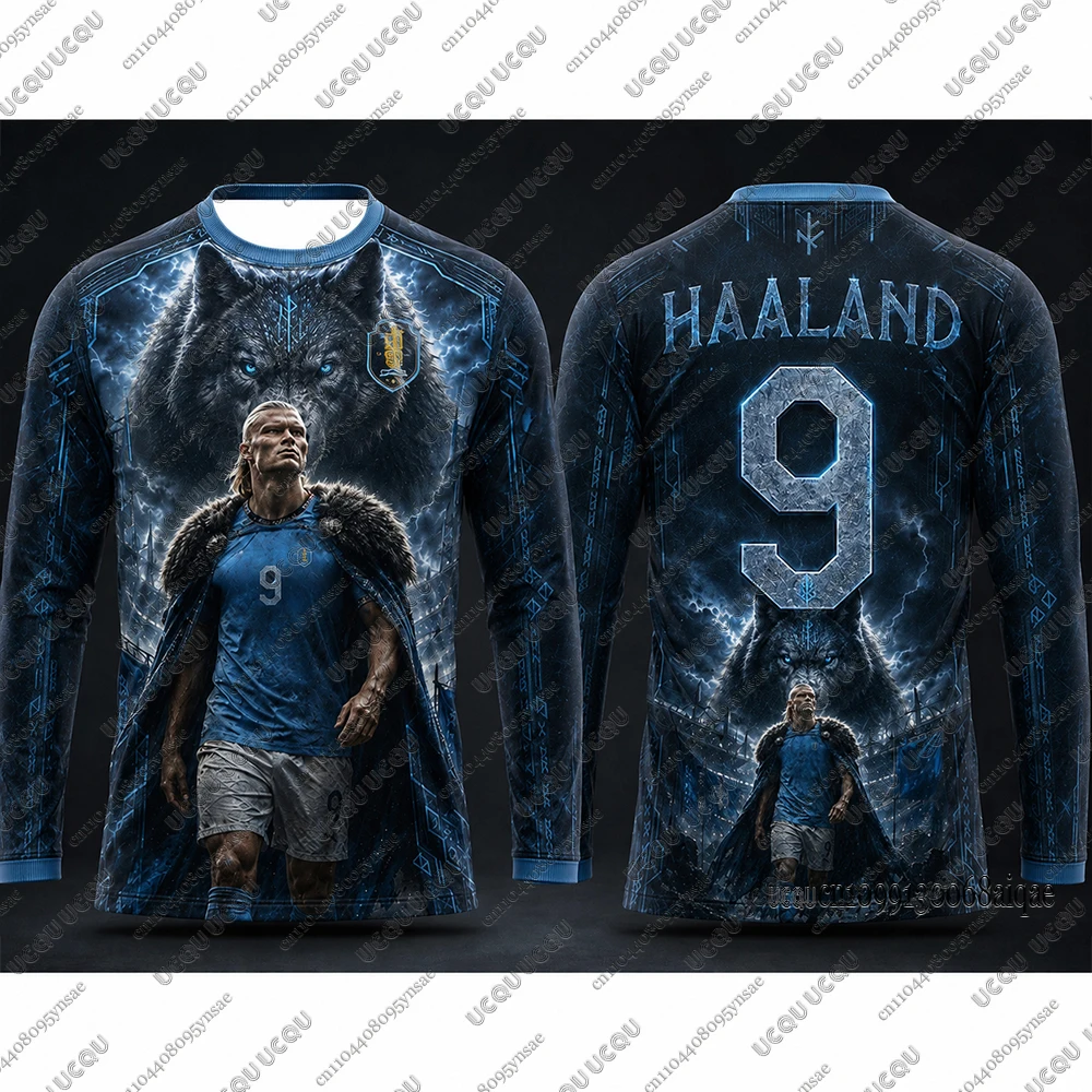 Autumn Winter New Special Edition Long Sleeve Jerseys For Adult/Kids No.9 Design Edition Football Jerseys Parent Child Uniform