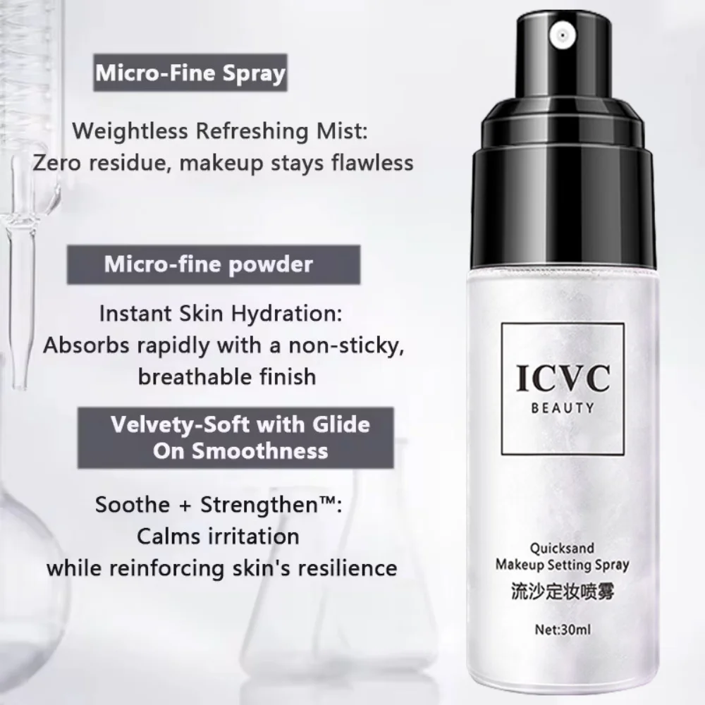 Spray fixador de maquiagem 30ml, à prova d'água, suor, longa duração, controle de óleo, hidratante, fixação de maquiagem, spray, cosméticos, novo