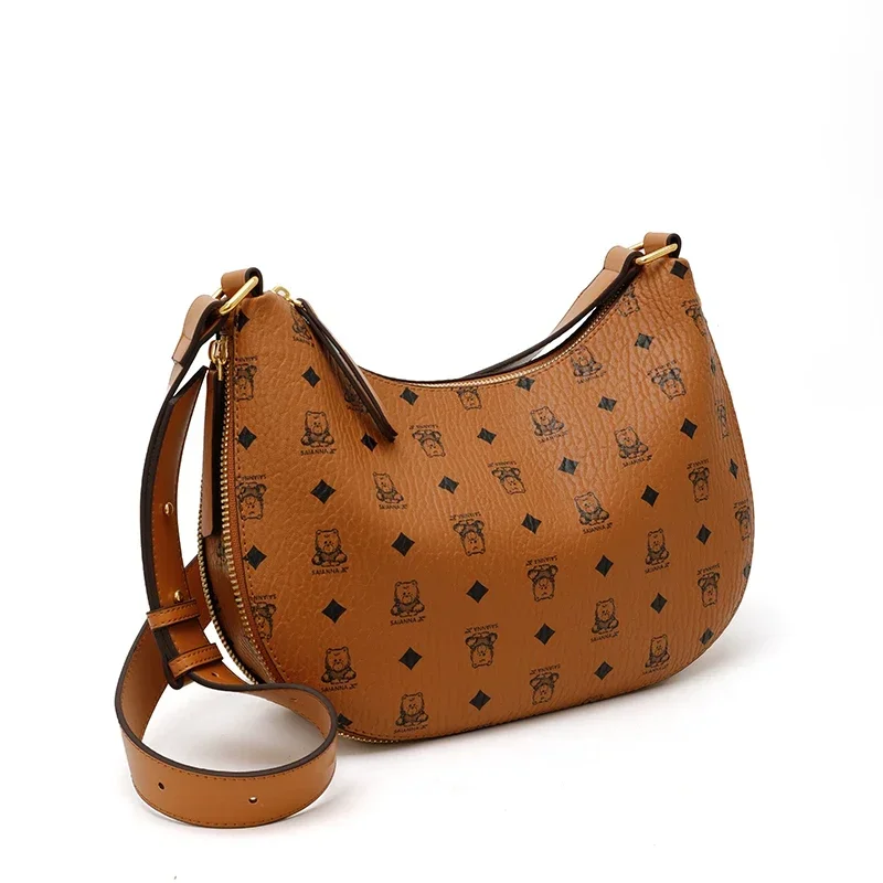 

Elegant Parisian Messenger Tote - Crossbody Bag With Vintage Inspired Logo & Luxury Commuter Capacity