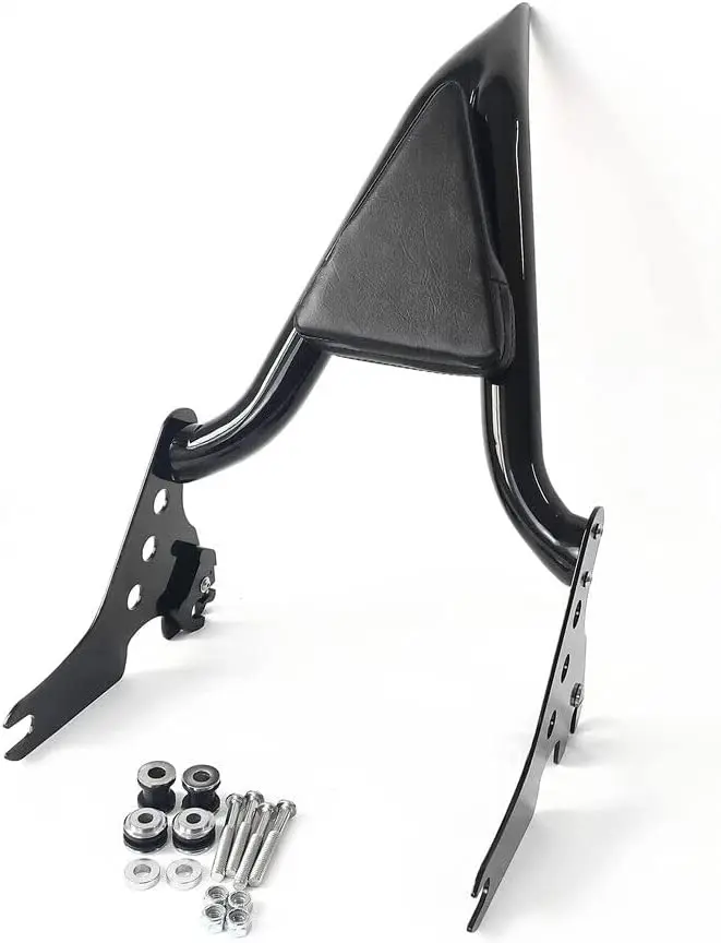 Motorcycle Accessories High Quality Chrome 16'' Rear Sissy Bar Backrest Luggage Rack for HarIey Sportster 04-23