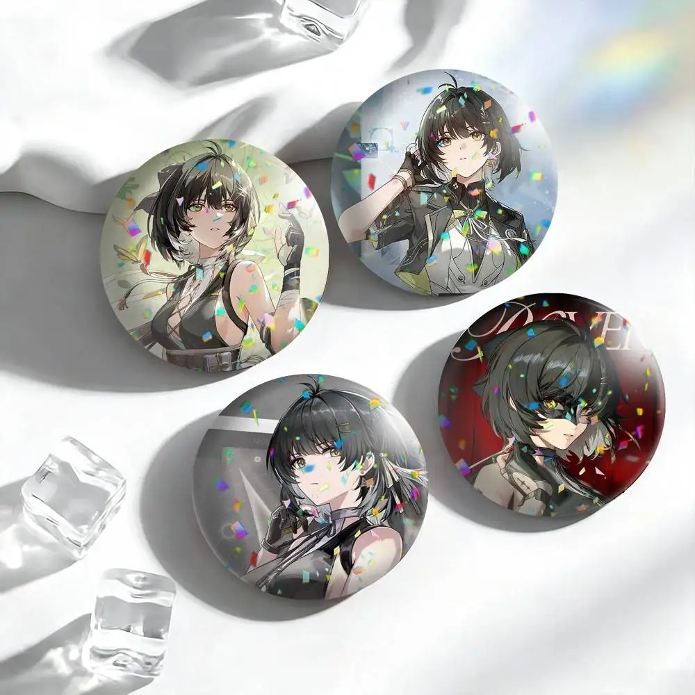 Game WuWa Rover  25 32 44 58 75mm Badges Personalized Round Brooches Pins Accessory Gift