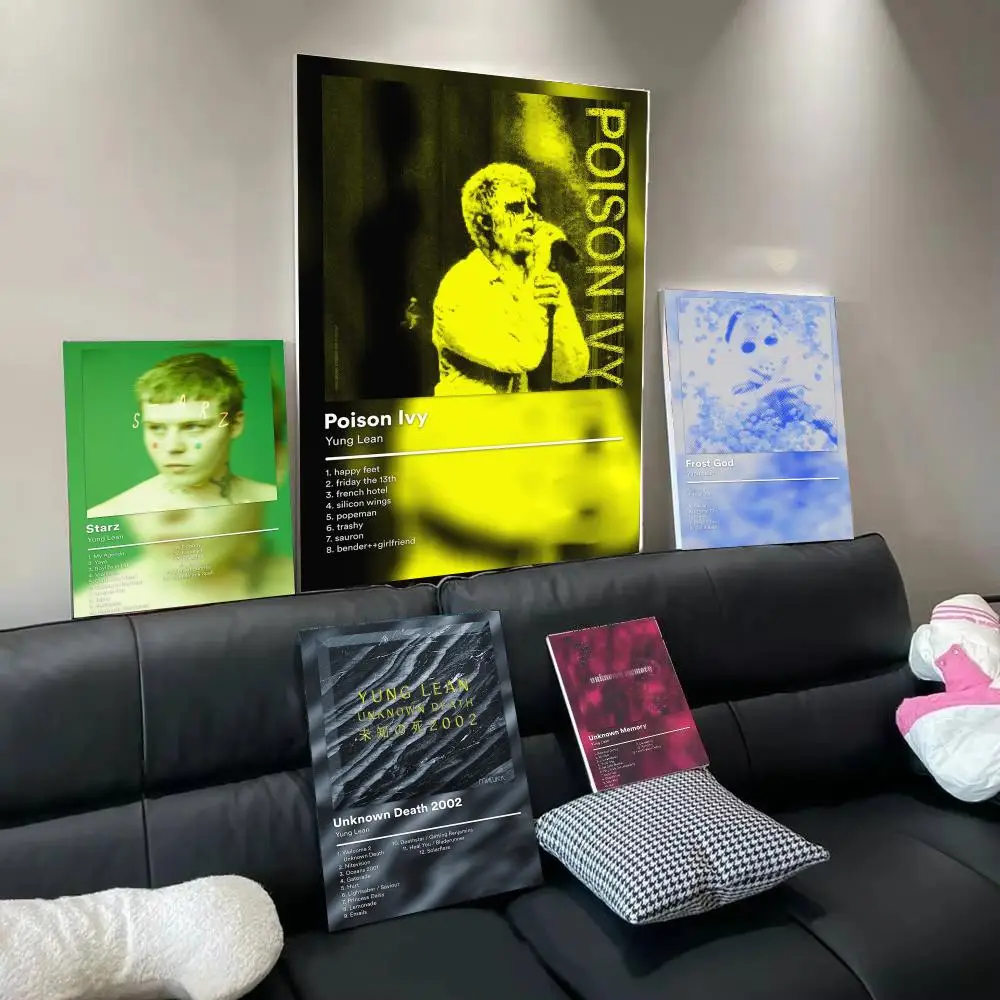 Famous Singer Y-Yung Lean Poster Wall Art Poster Print Decorative Artwork for Bedroom Living Room Office Home Decoration