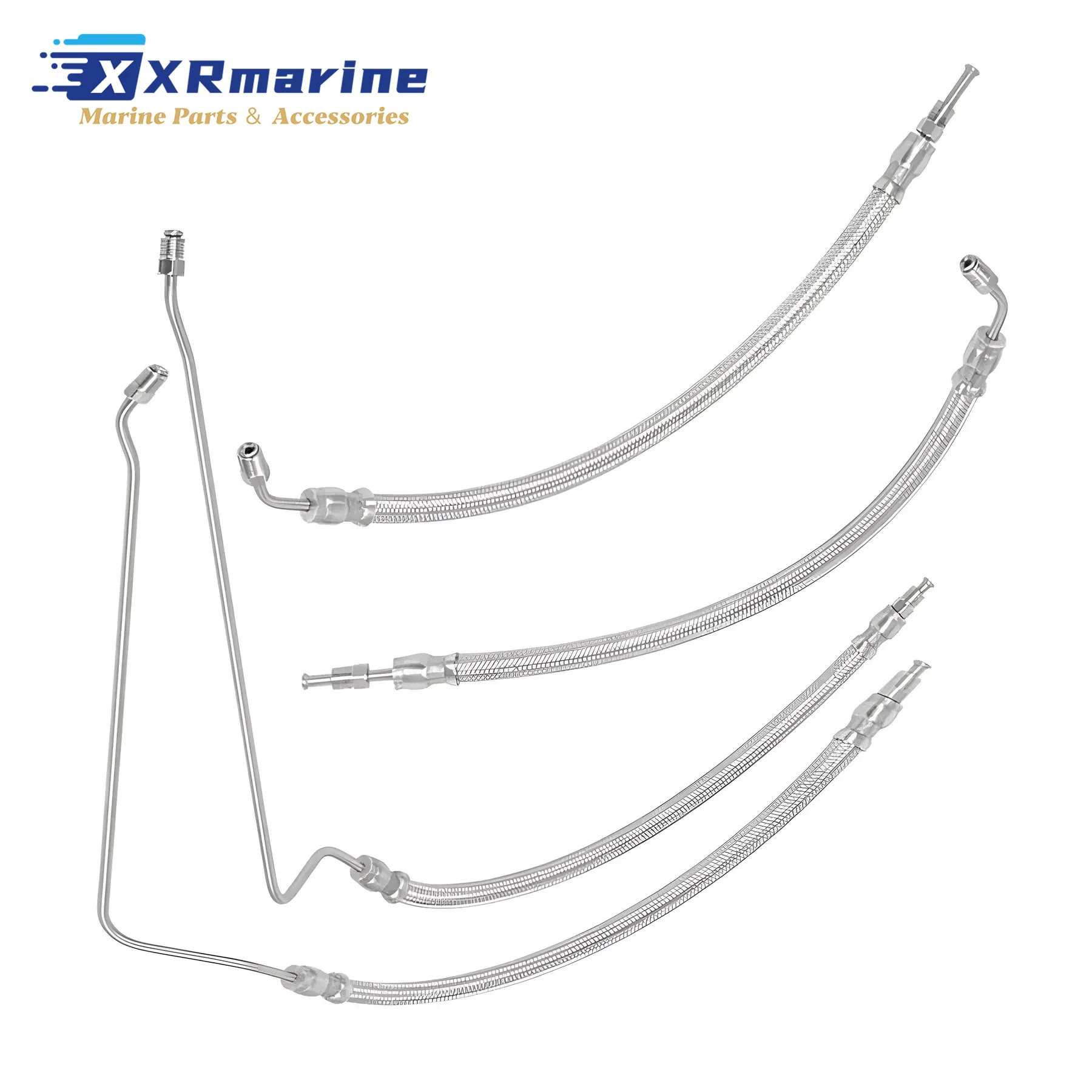 Power Trim Tilt Cylinder Hydraulic Hose Kit for Mercruiser Alpha One Gen 1 Bravo 1 2 3 Replaces 32-864589 32-864588 32-99904Q