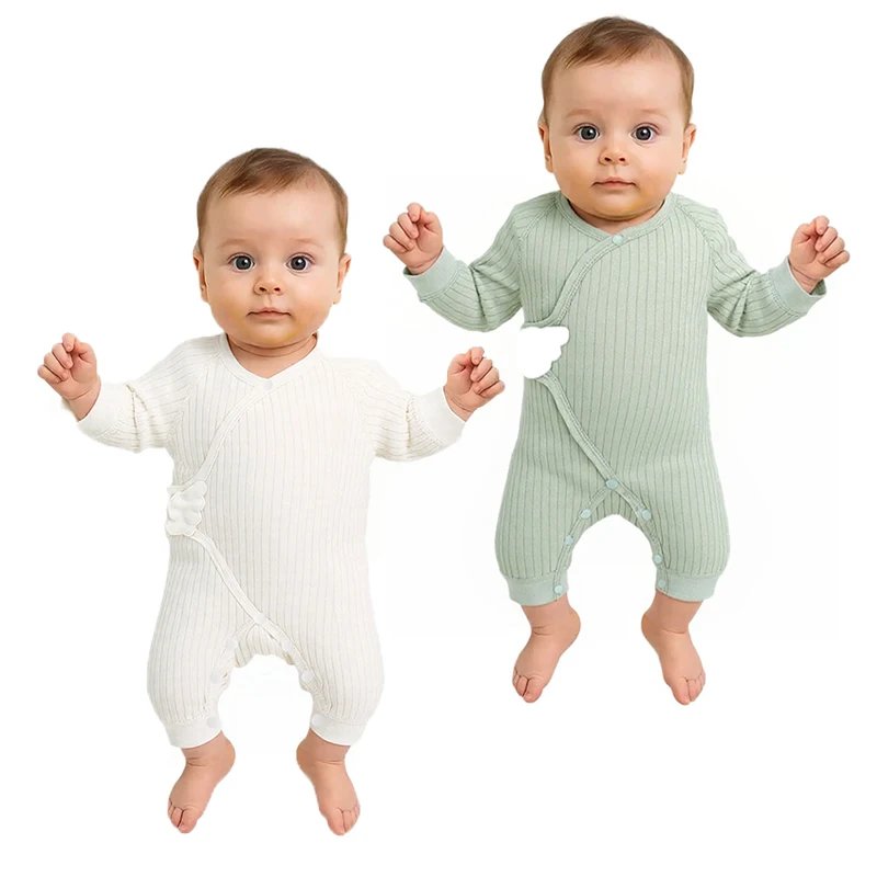 

Хлопковый комбинезон для новорожденных девочек и мальчиков, комбинезон с принтом для младенцев, повседневная одежда для новорожденных девочек и мальчиков, весенне-осенняя одежда, От 0 до 6 месяцев