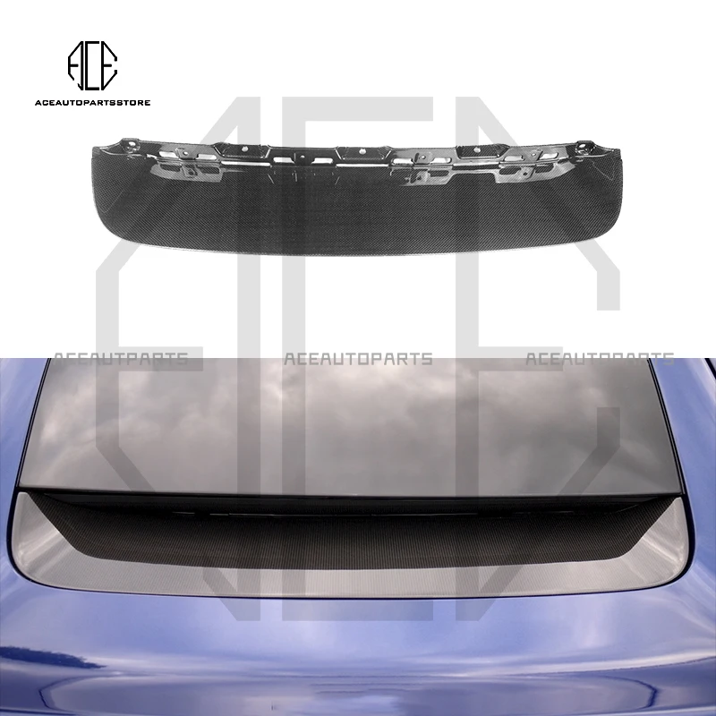 

Dry Carbon Fiber Rear Trunk Hood For Ferrari 812 Superfast Bottom Glass Patch Protection Tail Cover Panel Accessories OEM Style