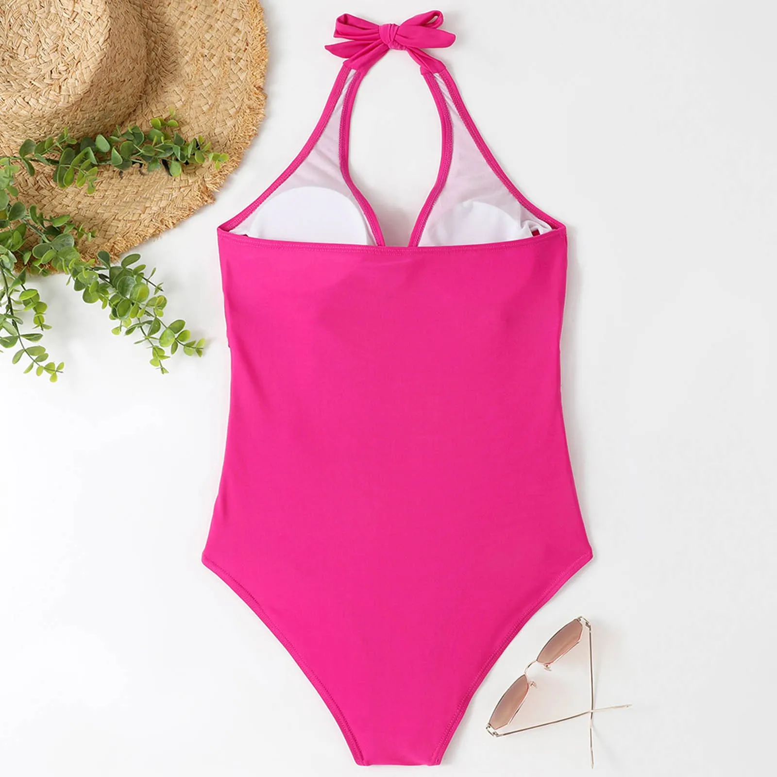 Maiôs grandes de uma peça sexy para mulheres, banhista fechado, maiô plus size, bodysuit verão, roupas de banho, banhista de praia feminino