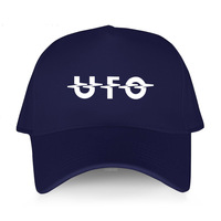 Men's summer baseball cap black Adjuatable Hat casual style UFO Band Rock Music Metal Logo yawawe print men hats sport bonnet