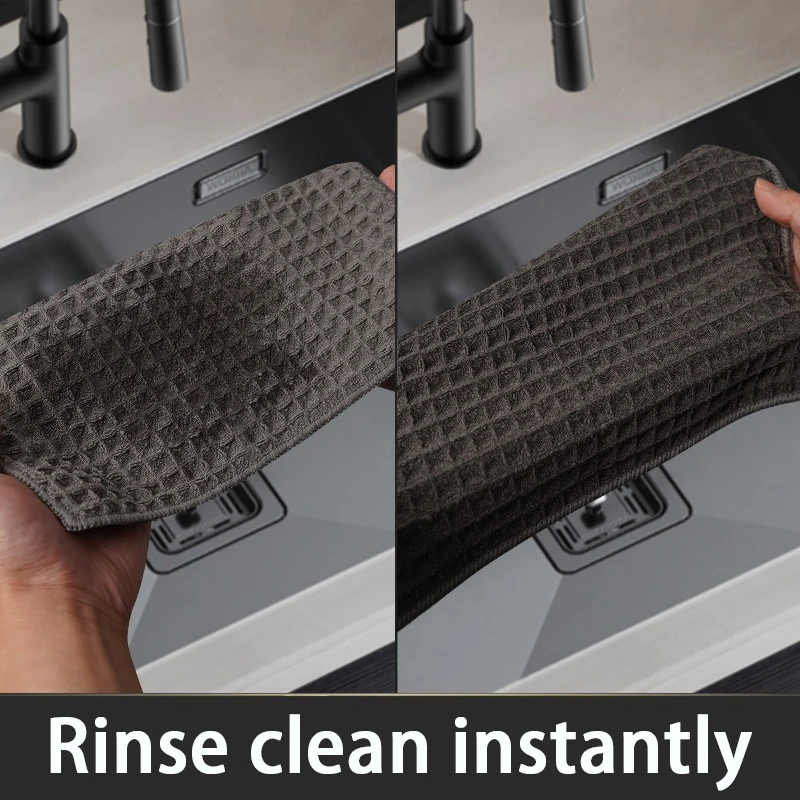 2/4/6pcs Coffee Bar Cleaning Towel Barista Super Absorbent Microfiber Cleaning Cloth for Kitchen Coffee Machine Rag Cleaner