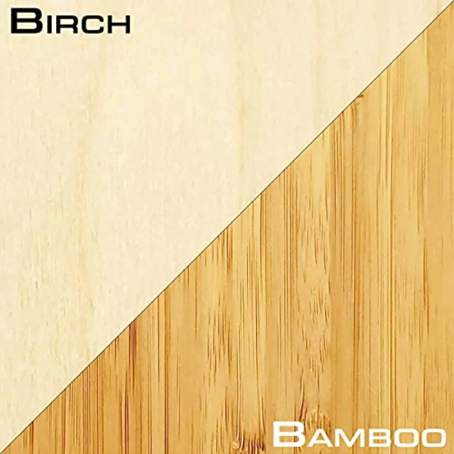 Bamboo or Birch Wood Vertical Freestanding Paddleboard Storage Rack for 1 SUP or Surfboard - Black and Natural Finish - Space-S