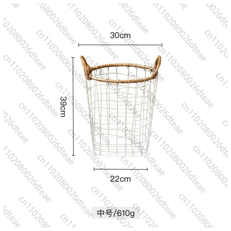 Vintage Iron Storage Baskets Hollow Out Organizer Boxes Convenient Handle Breakbasket, Practical Versatile Snack And Egg Storage