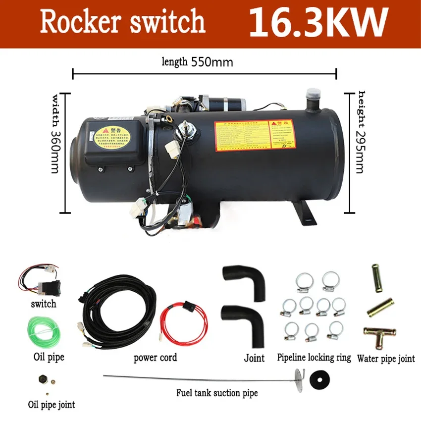 Car Heater 16.3KW Air Diesel Heater Engine Preheater Diesel Car Truck Preheating Water Heating Machine 12V 24V