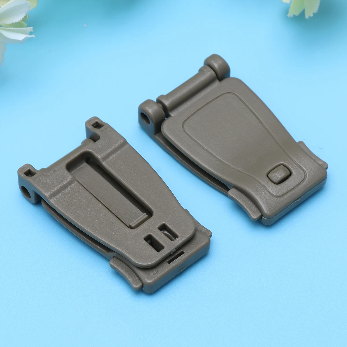 

10 Pcs Webbing Buckle Adjustable Strap Clip Bag Keeper Fixed Installation Backpack Hunting Gear