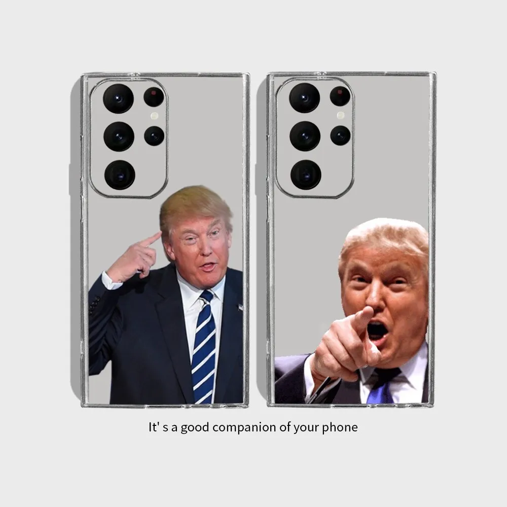 Salute Donald Trump Funny Ultra Lite Phone Case for Samsung Galaxy S24 Ultra S22 S23 Ultra S21 S20 5G Protective Silicone TPU Fu