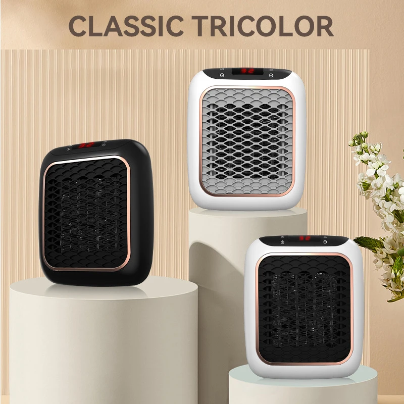 1200W Mini Heater Wall Mounted Electric Heater Fast Heating PTC Ceramic Bathroom Heater with Remote Control for Indoor Bedroom