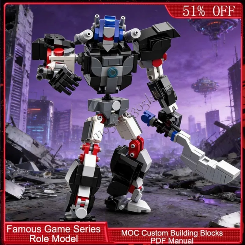 366 ELEMENTÓW Brickheadz Apex Beast MOC Personalizowany Modułowy Zestaw Klocków Kreatywny Projekt Prosty DIY Prezent dla Chłopca na Święta