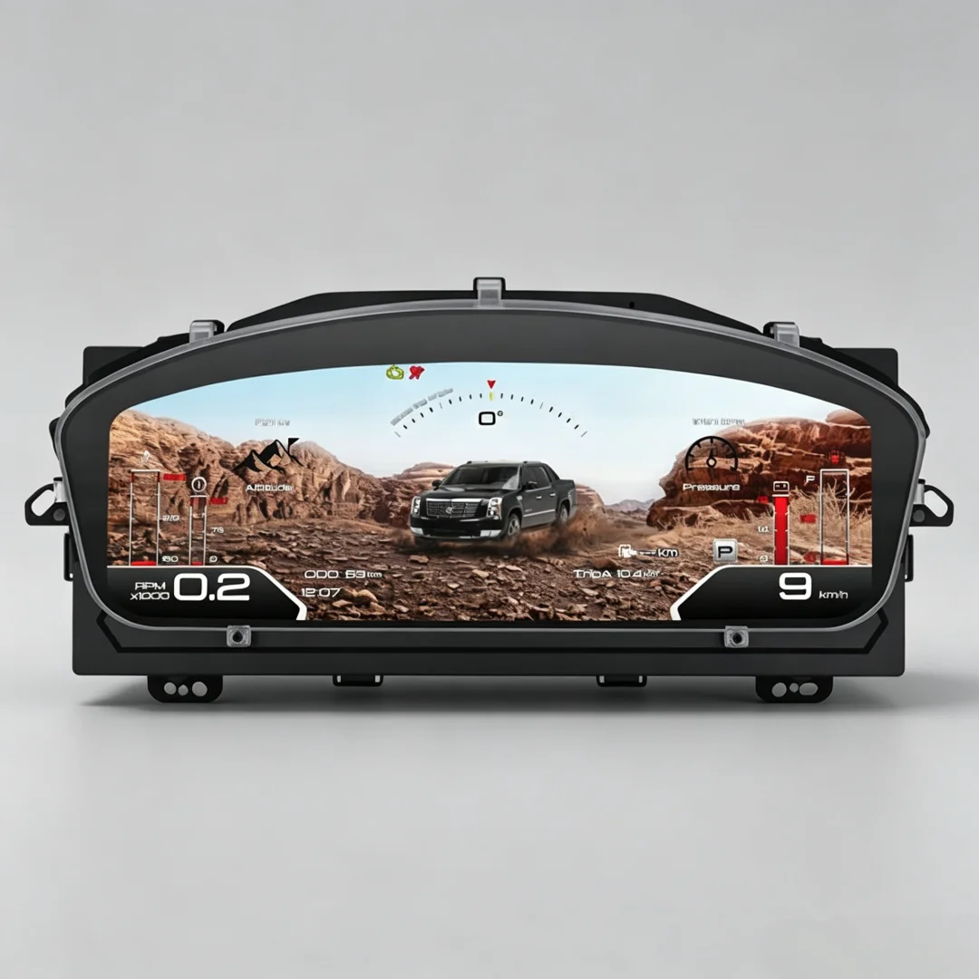 Digital Cluster Dashboard Panel for Cadillac Escalade 2007-2014 Speedometer Virtual Instrument Cluster Cockpit
