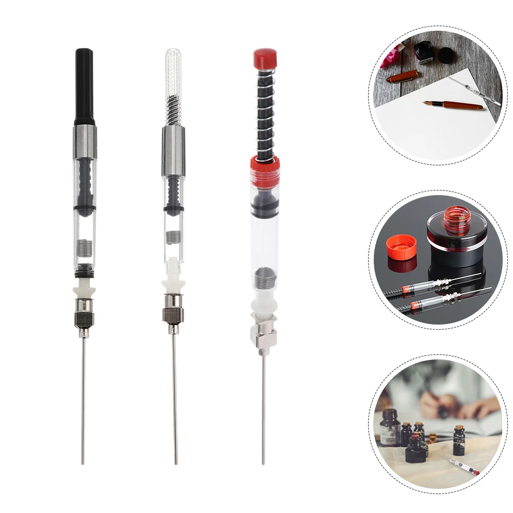

9pcs Ink Converter and Absorber Set for Fountain Pens Compatible for 34mm and 26mm Diameter Pens Refillable Ink System Calligr