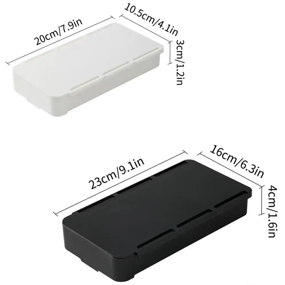 1pc Self-Adhesive Table Shelf Storage Box Multifunction Large Capacity Under Desk Drawer Space-saving Hidden Drawer