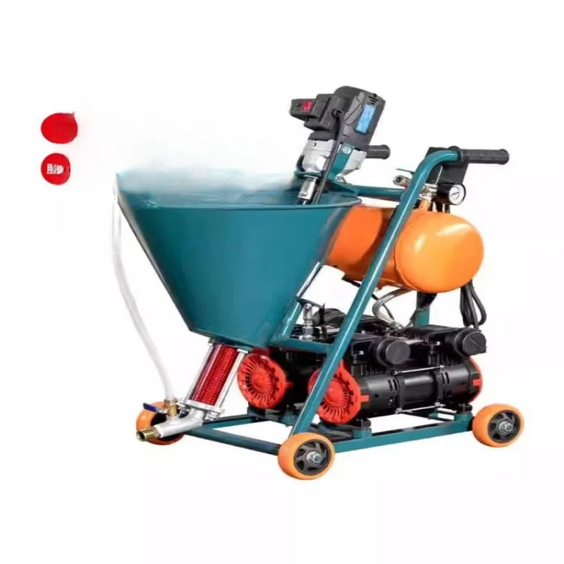 

Multifunctional electric cement slurry putty powder, waterproof and fireproof real stone paint spraying machine